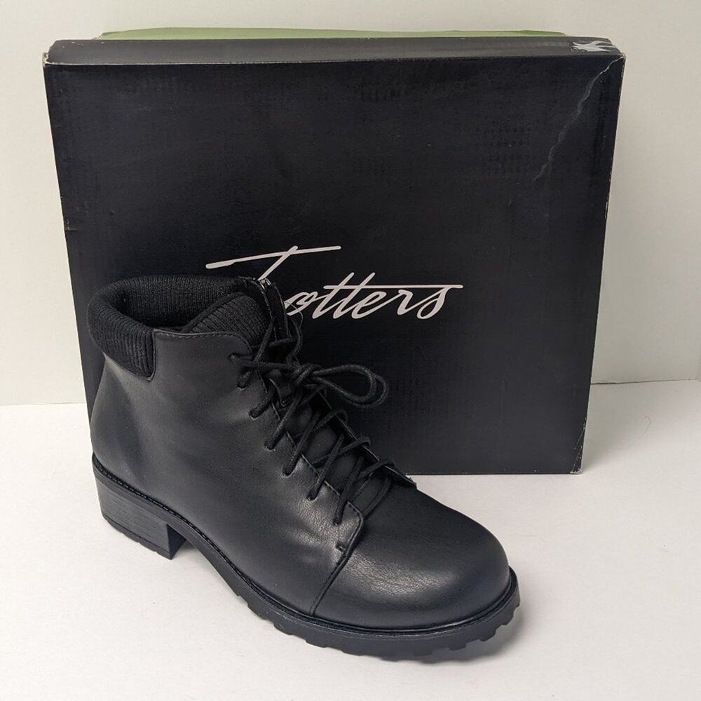 Trotters Becky Low Ankle Boots, Black, Women's 8 M